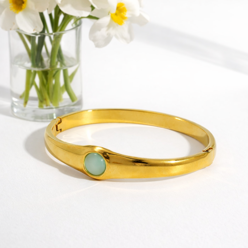 Sage Stone Bangle