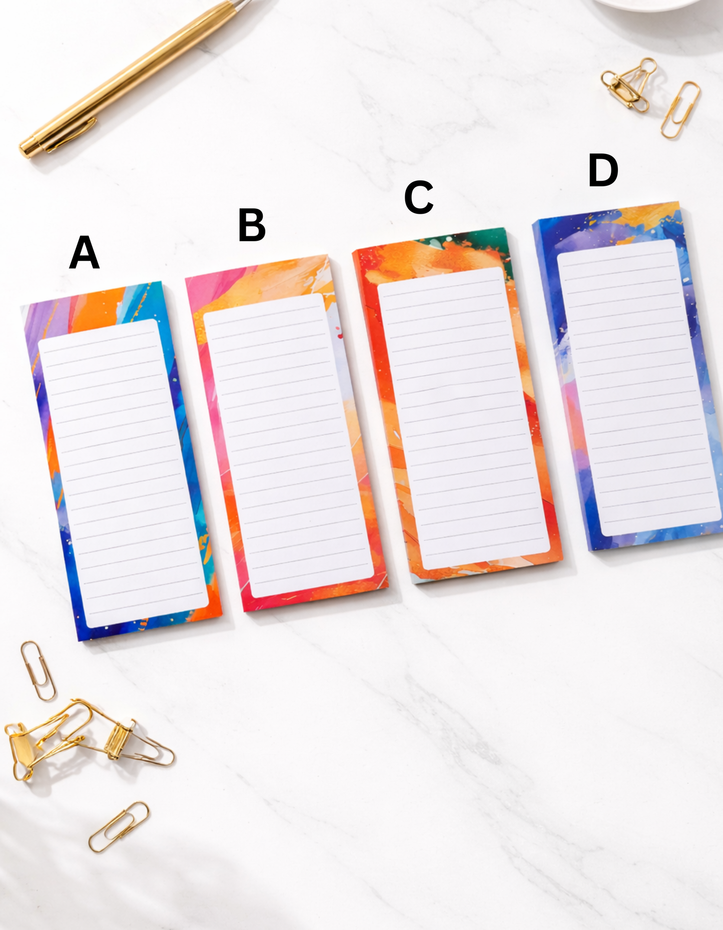 Color Splash Memo Pads