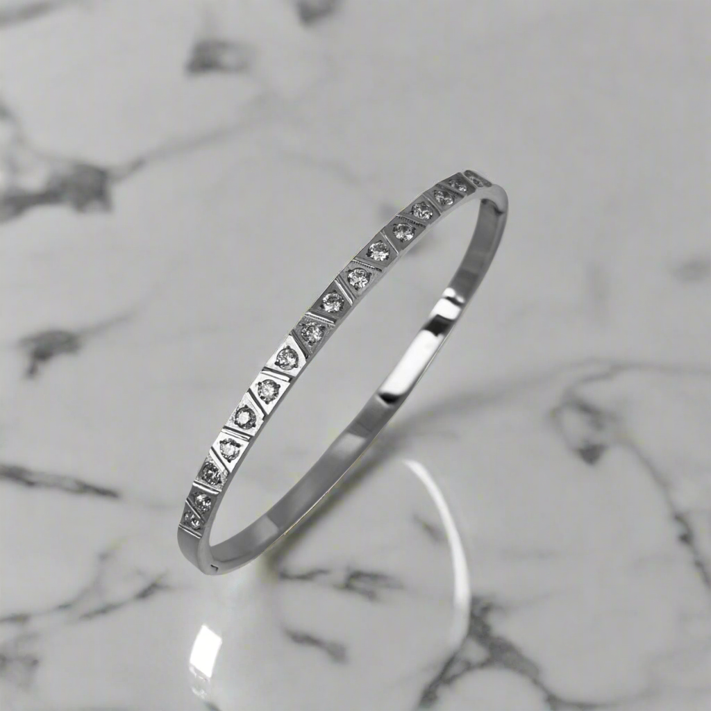Prism Bangle Bracelet ( Available in Gold & Silver )