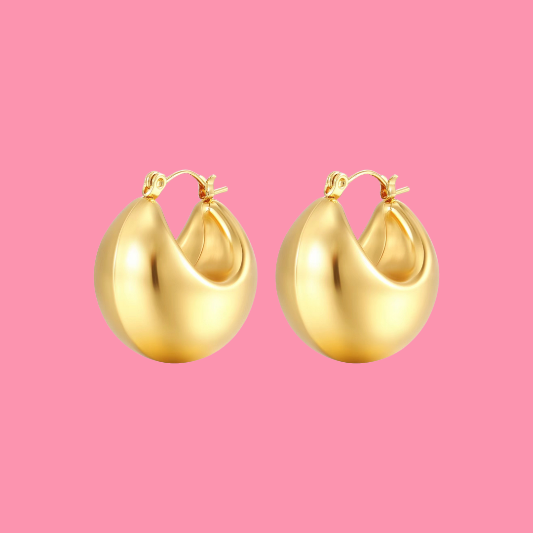 Chunky Hoop Earrings | B-146