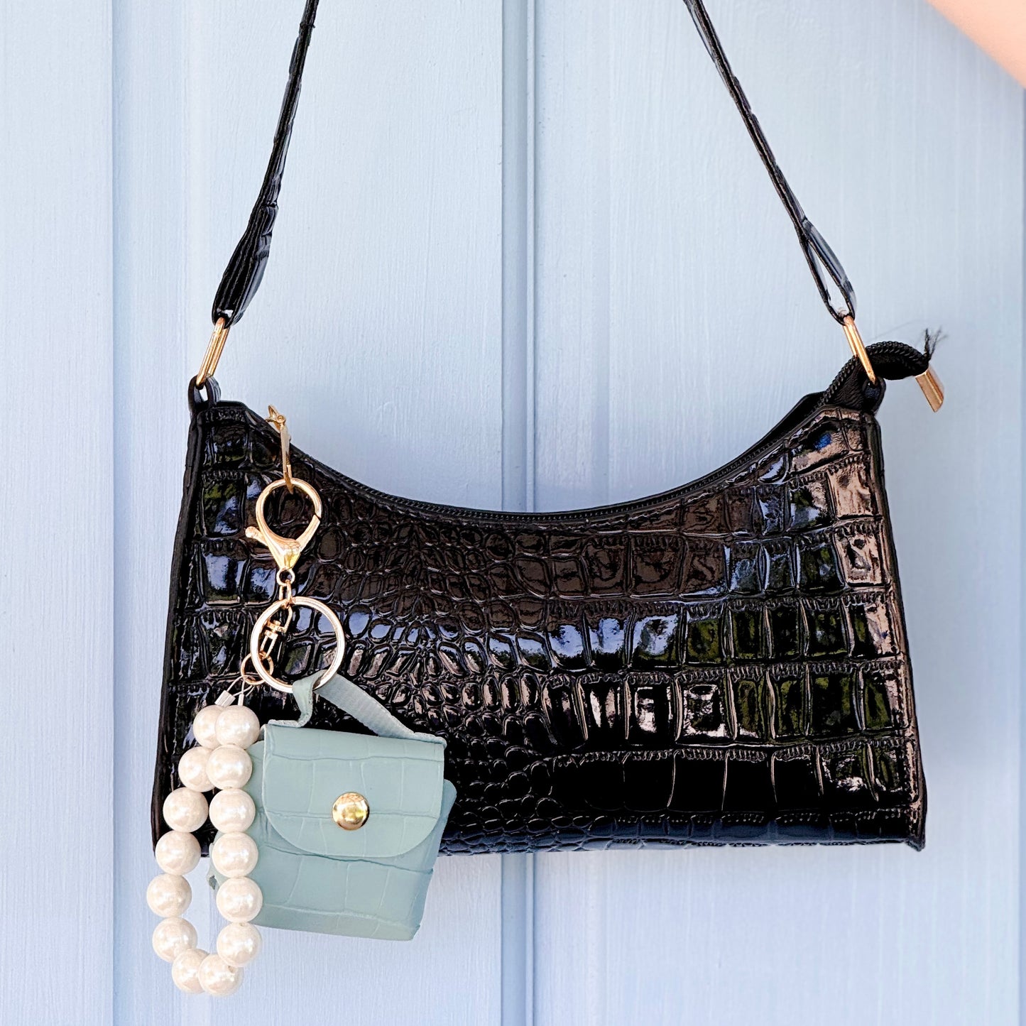 Pearl Mini Pouch Bag Charms ( Purse not included )