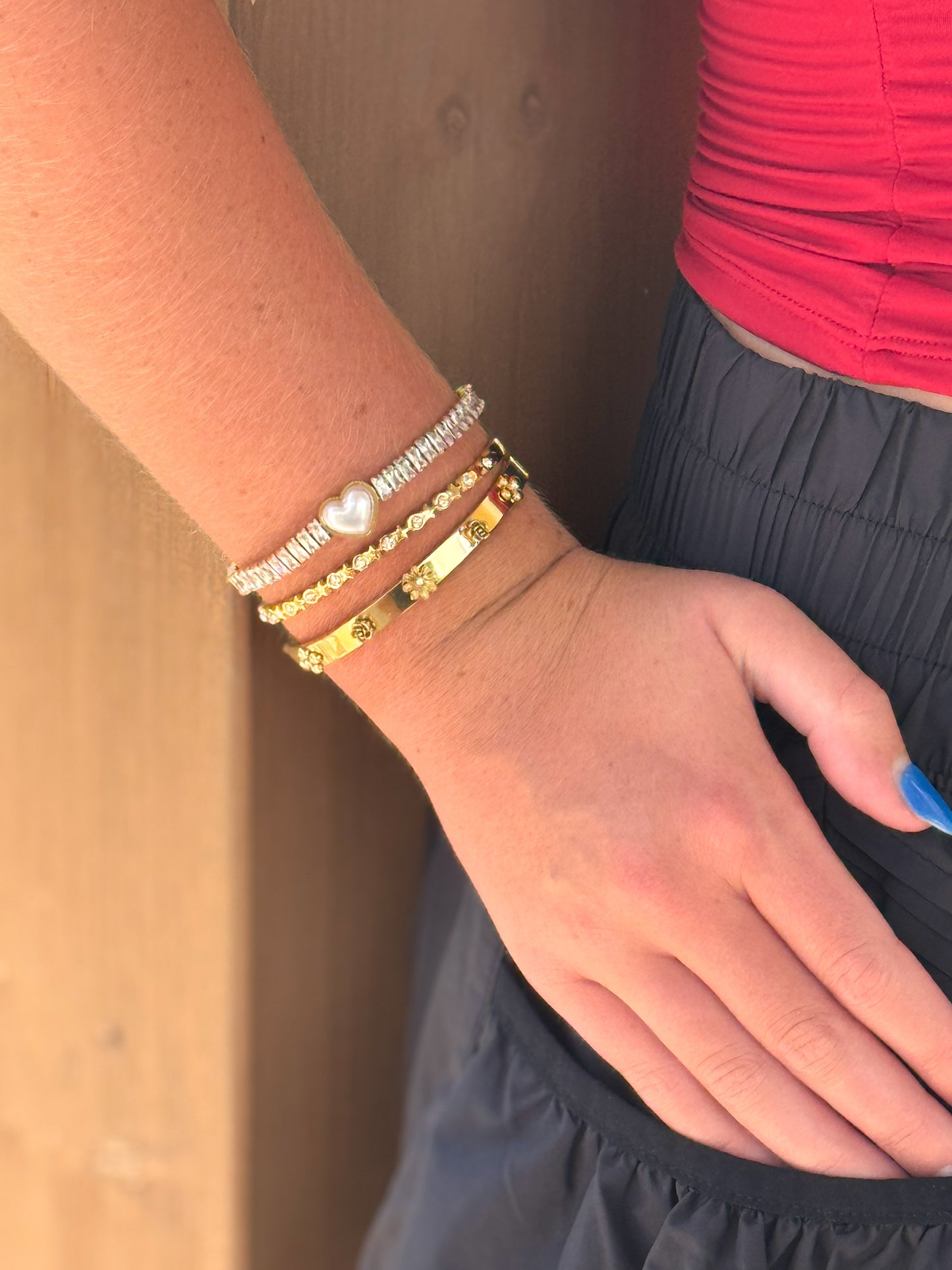 Pearl Heart Bracelet