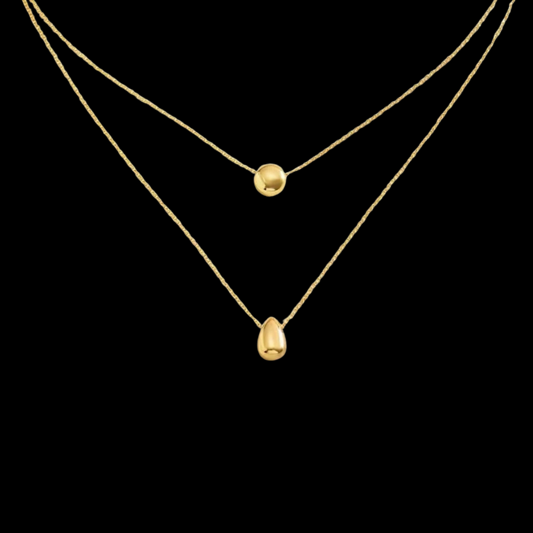 Layered Teardrop Necklace