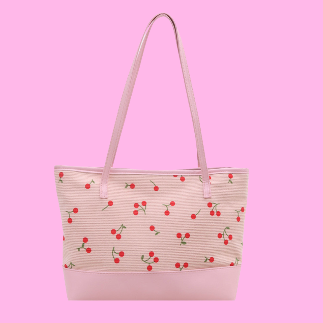 Cherry Pink Tote Bag