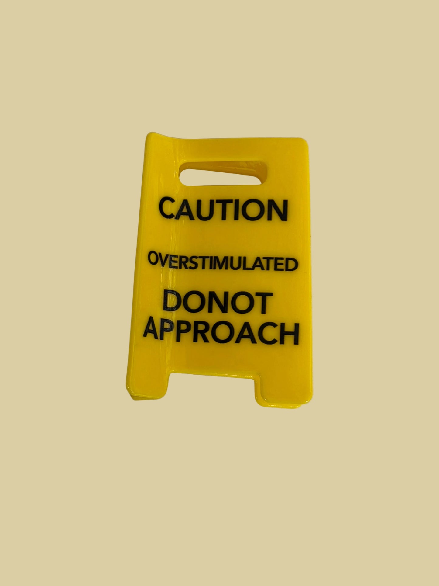 Caution Hair Claw Clip