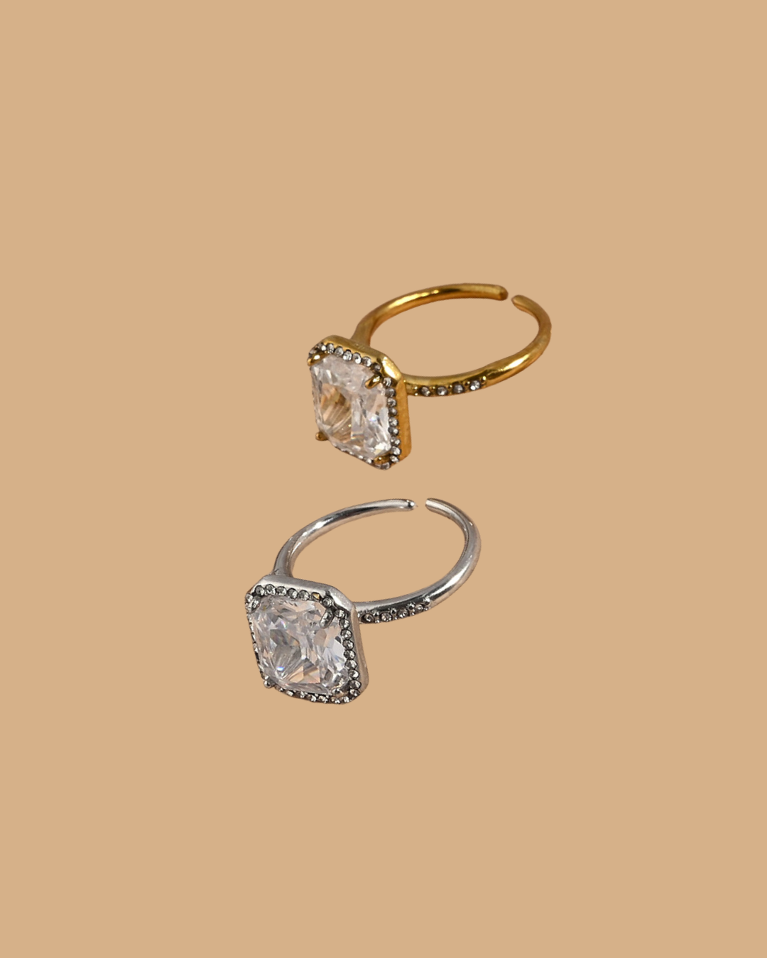 Open Heart Ring ( Gold & Silver )