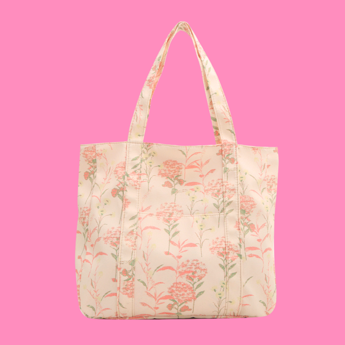 Pink Flower Tote Bag