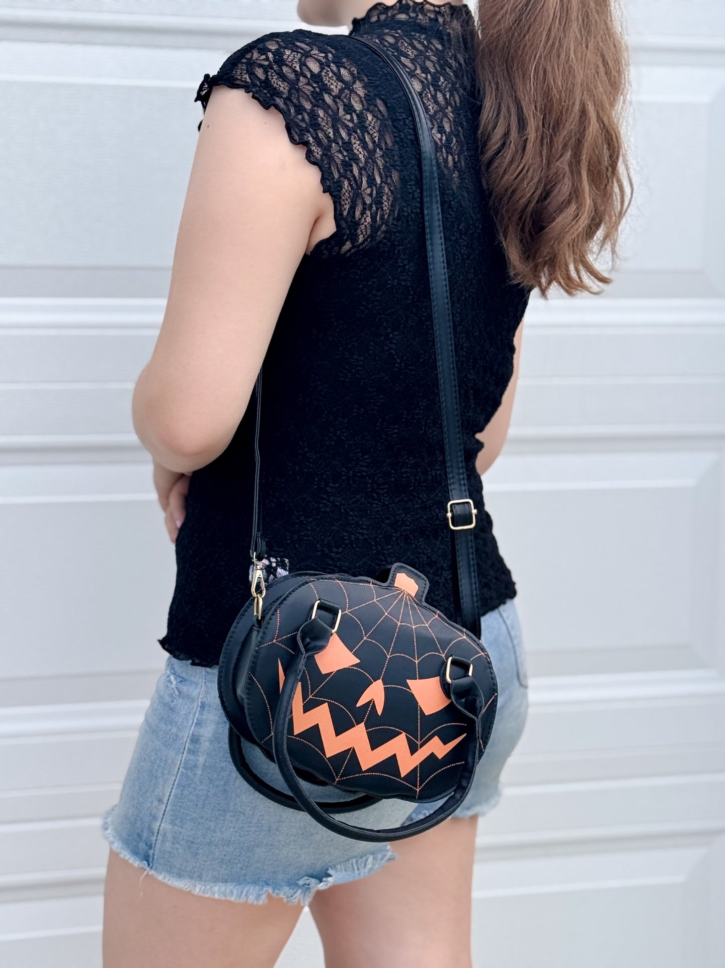 Spooky Pumpkin Crossbody Bag