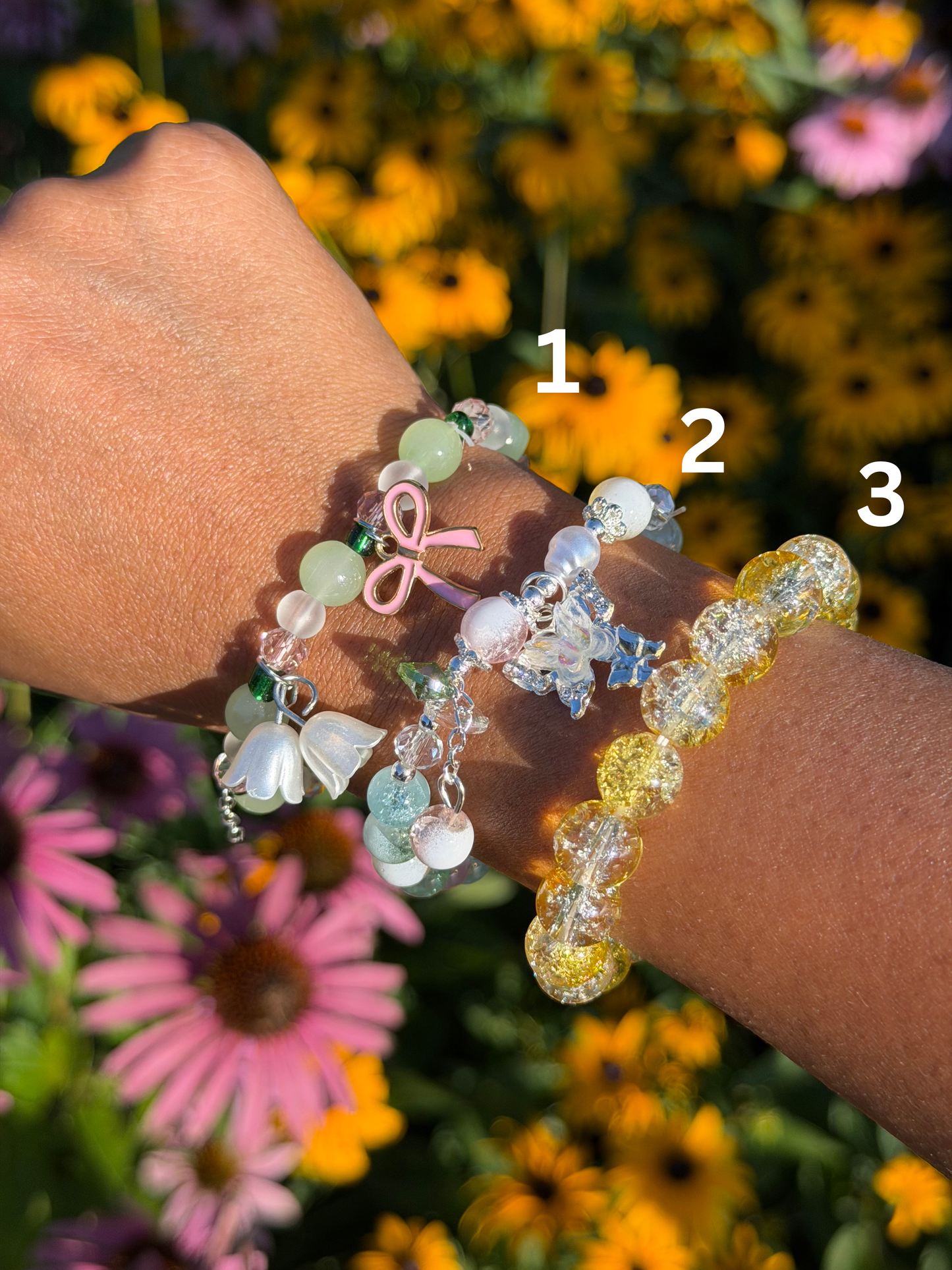 Yellow & Green Charm Bracelet