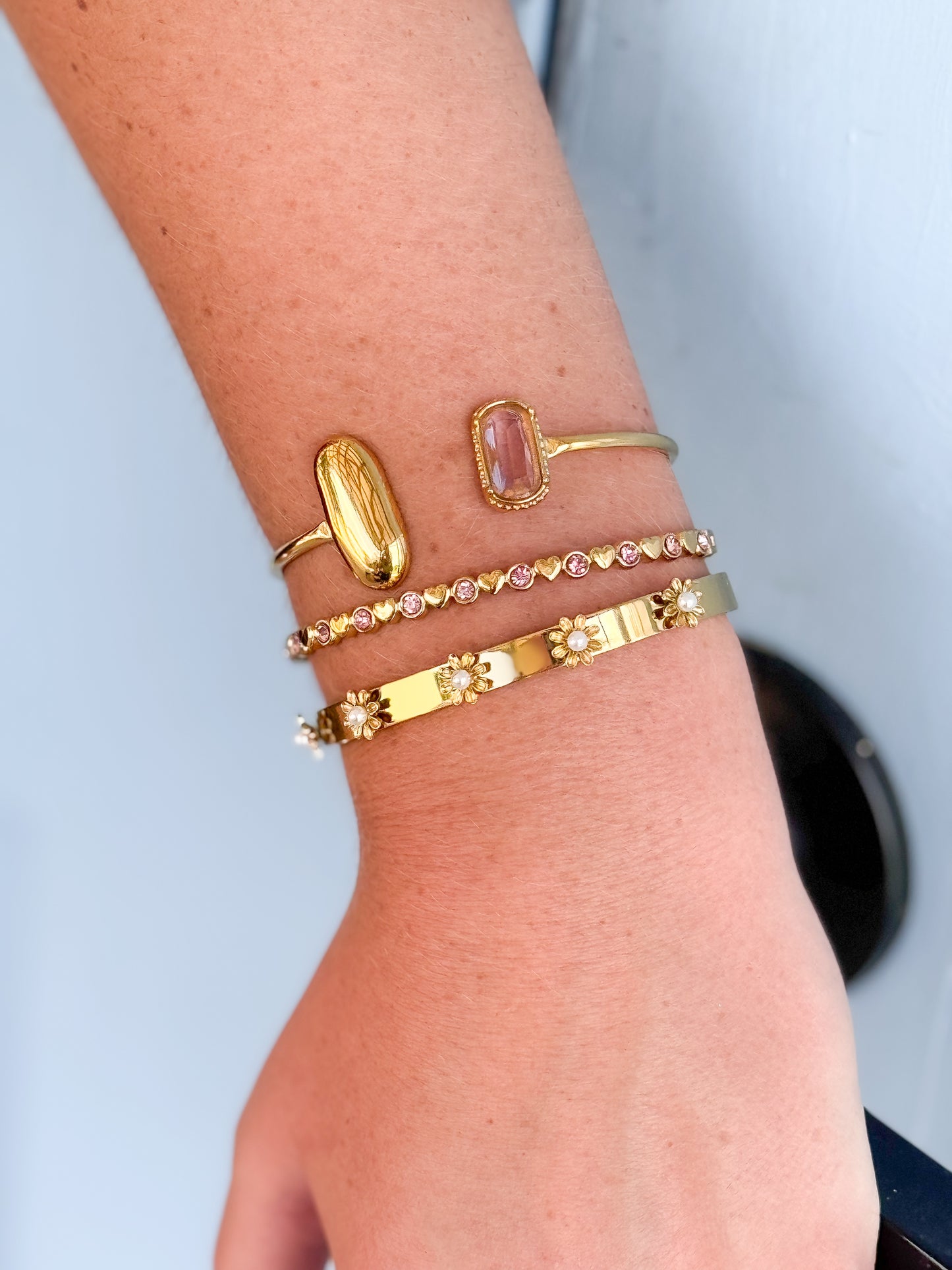 Open Stone Bangles