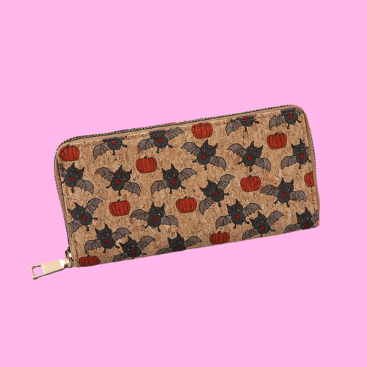 Bats & Pumpkins Long Wallet