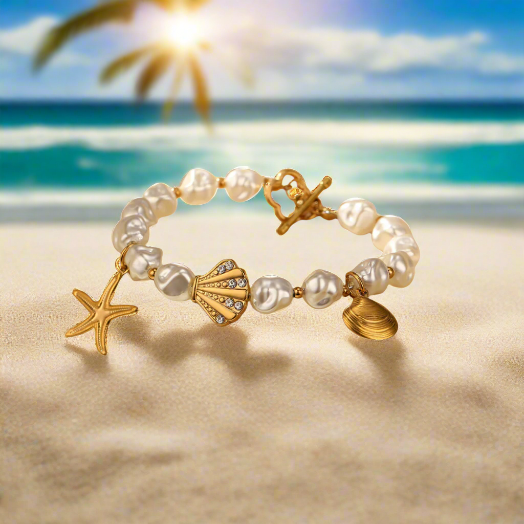 Seaside Pearl Bracelet - Tarnished Resistant
