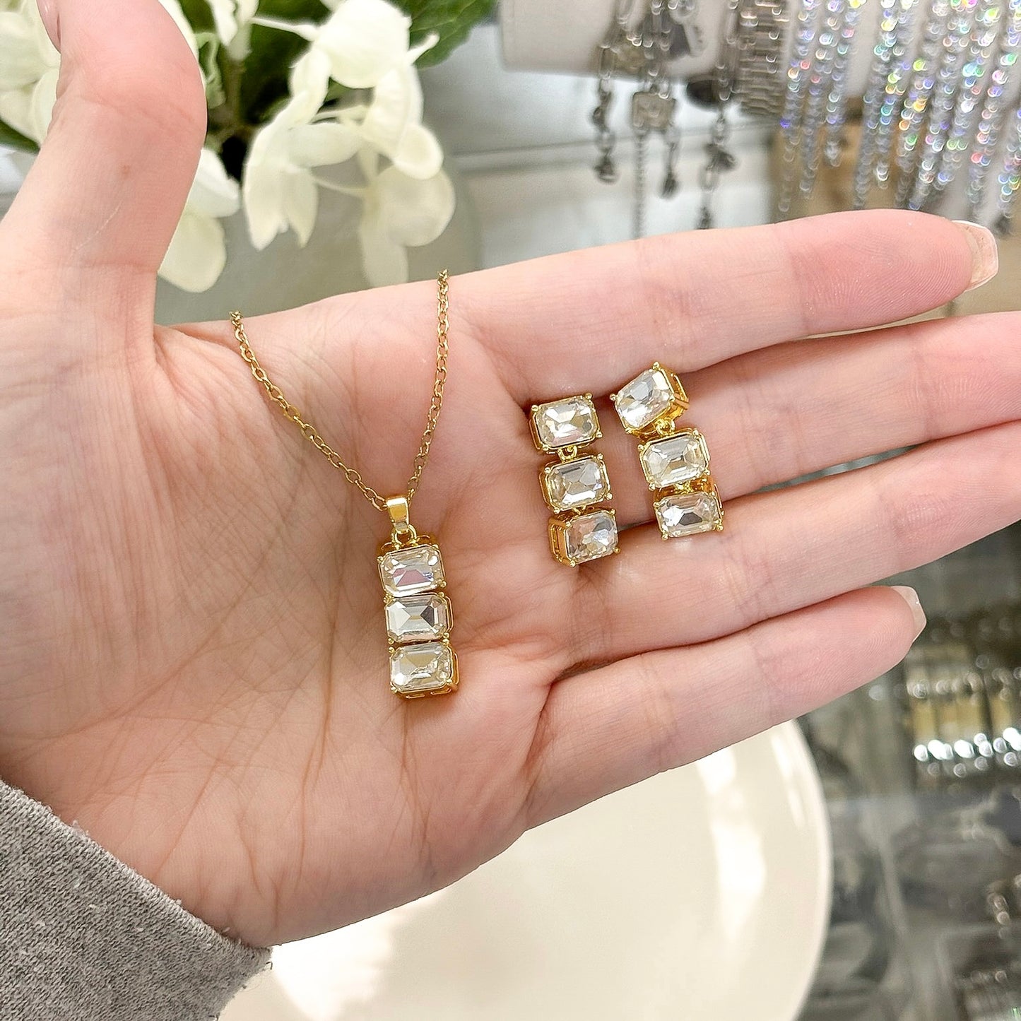 Princess Necklace & Earrings Set