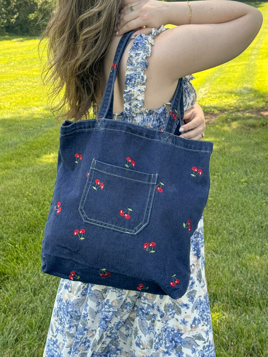 Cherry Lou Large Tote Bag
