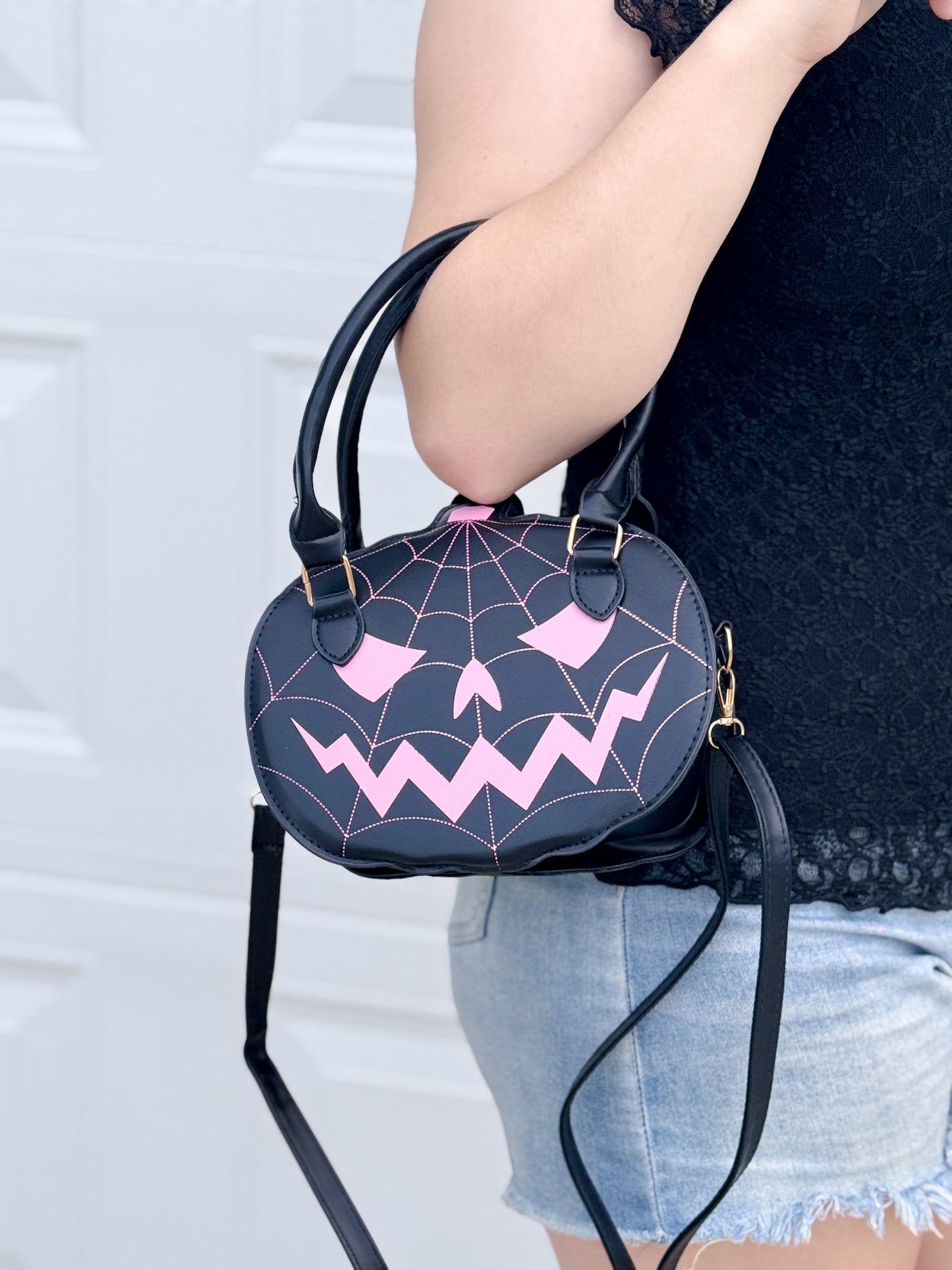 Spooky Pumpkin Crossbody Bag