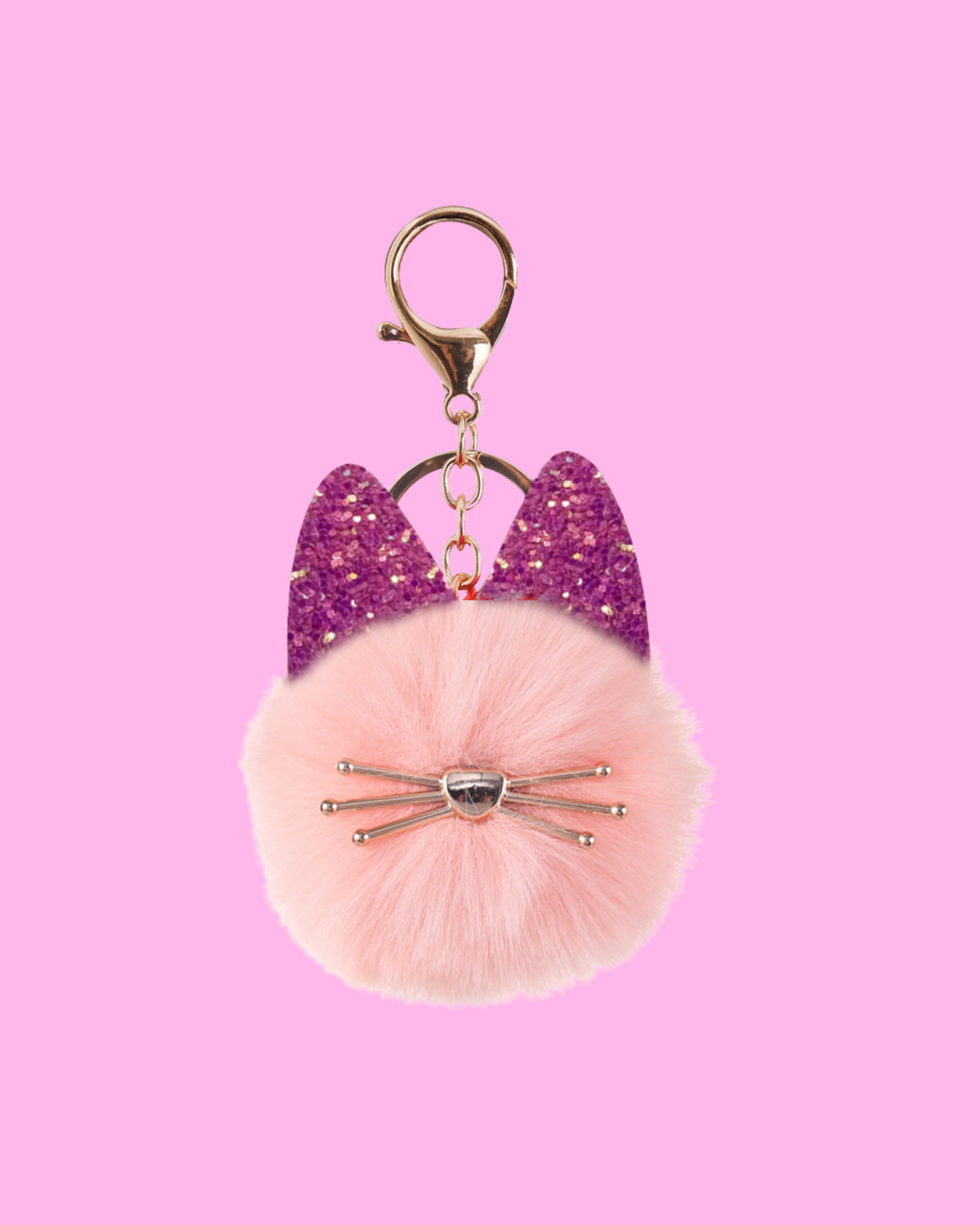 Purrfect Pom Bag Charms  ( 3 Colors )
