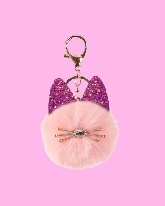 Purrfect Pom Bag Charms  ( 3 Colors )
