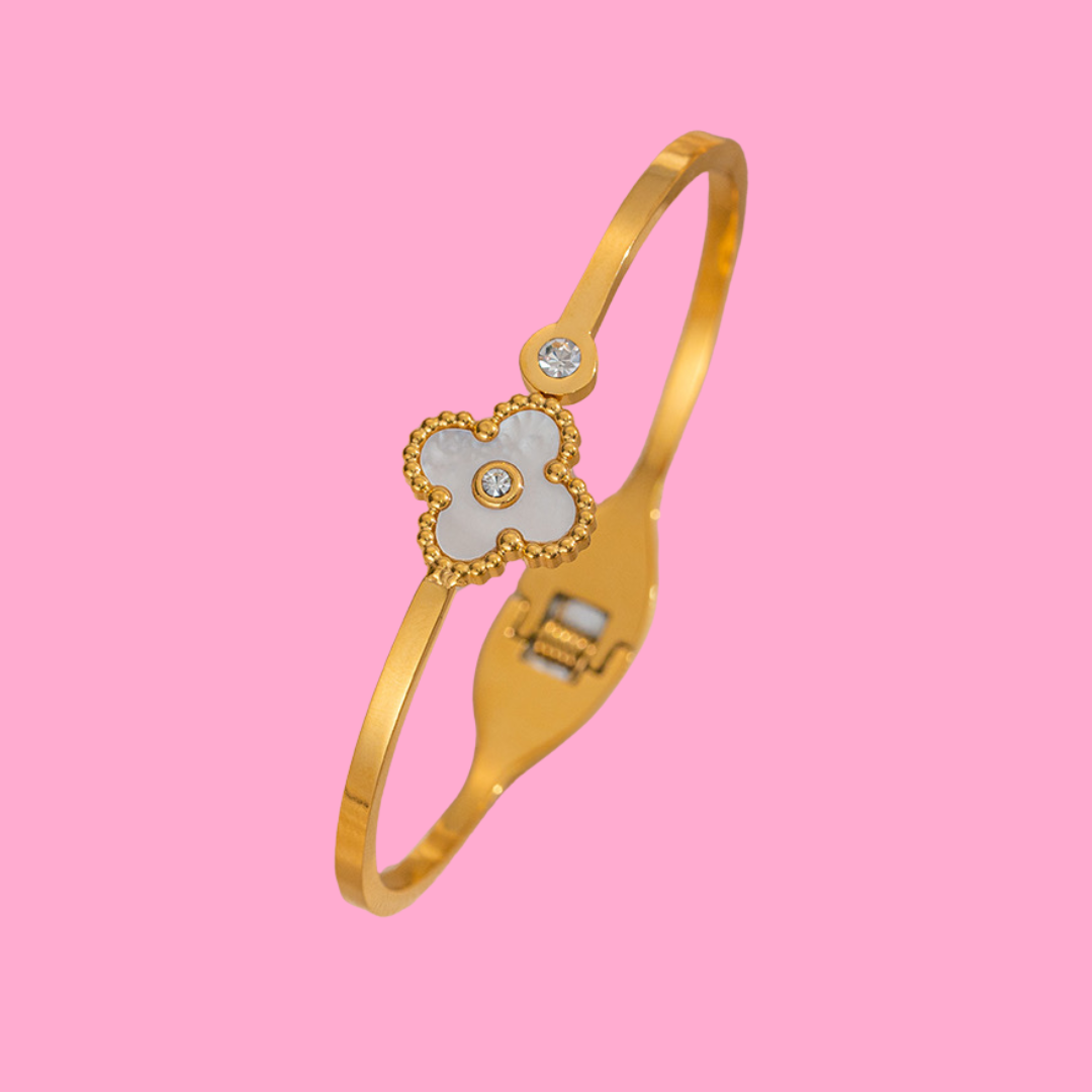 Starlit Clover Bangle ( 5 Colors )