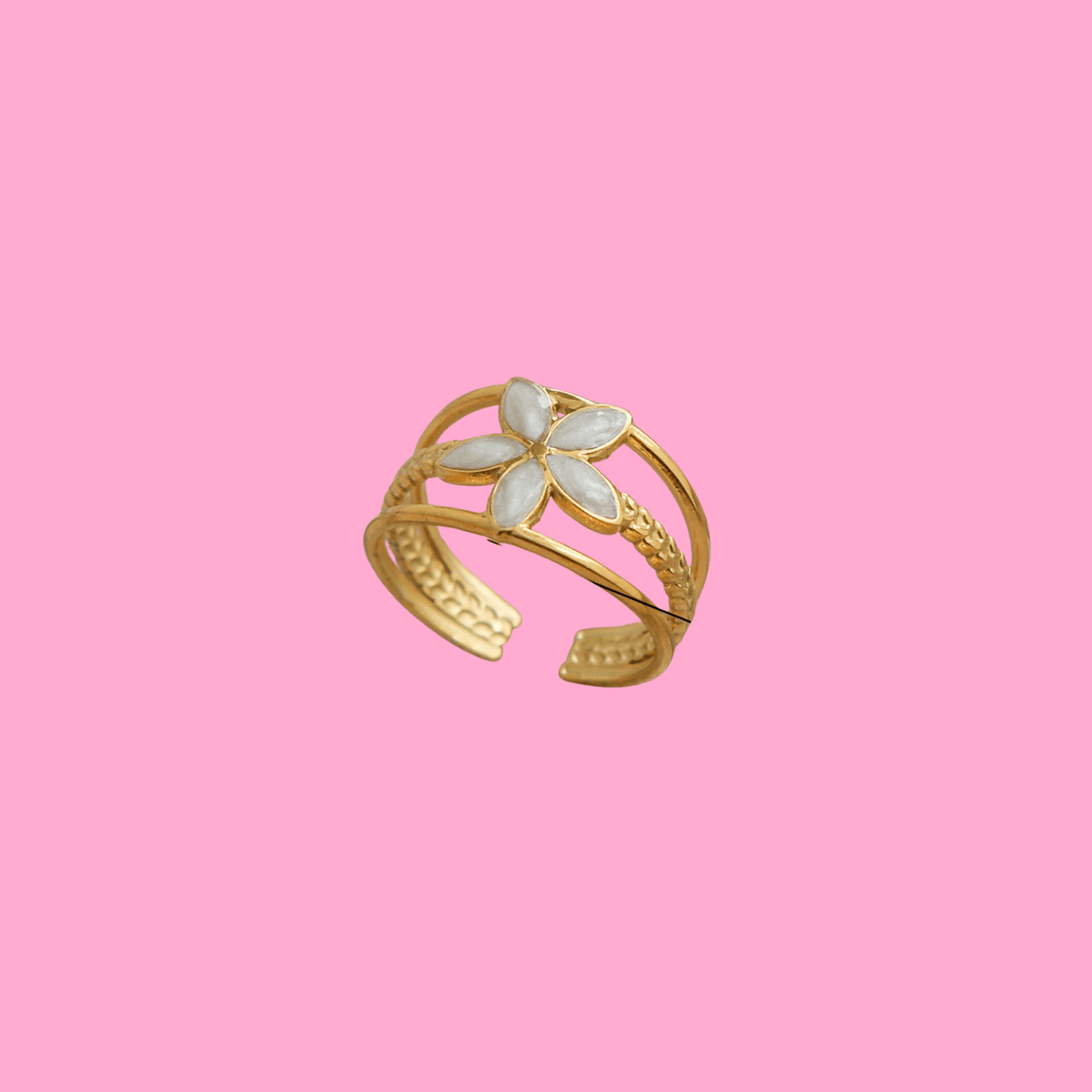 Dahlia Adjustable Open Ring | B-270