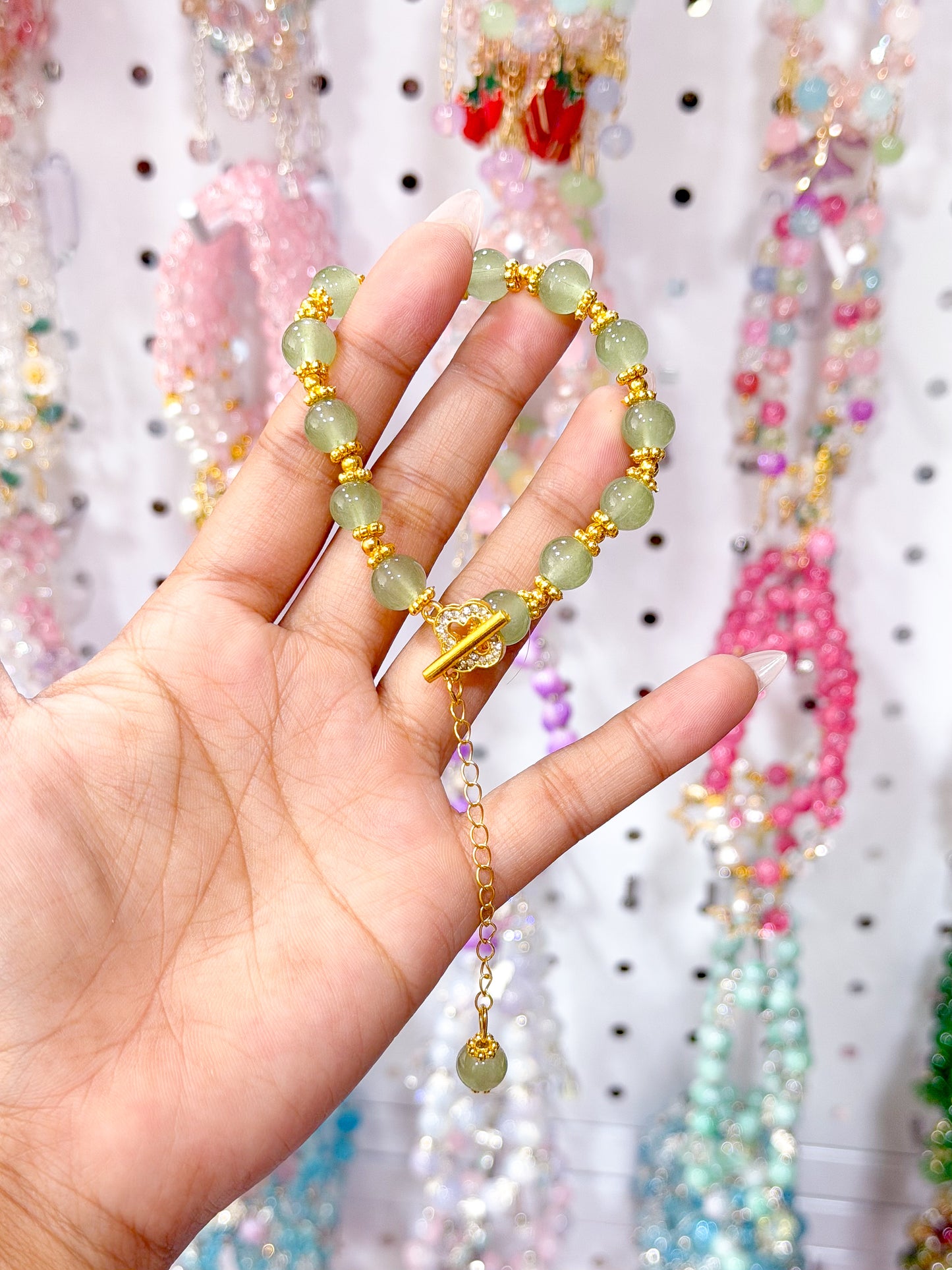 New Lucky Clover Charm Beaded Bracelets