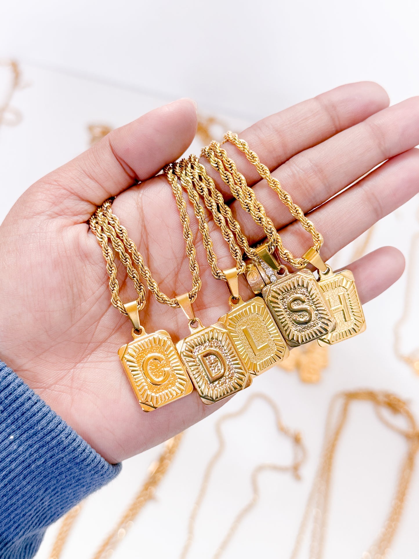 FREE NON-TARNISHED LETTER NECKLACE ( LIMIT TO ONE PER ORDER )