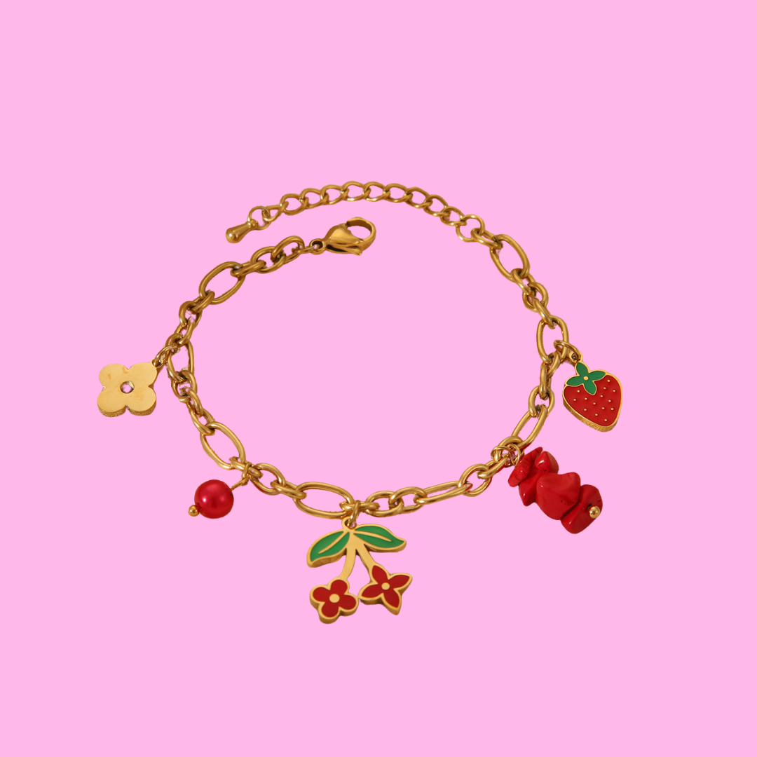 Cherry Charm Bracelet