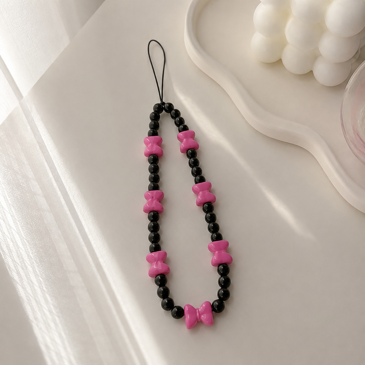 Pink Bows Phone Strap