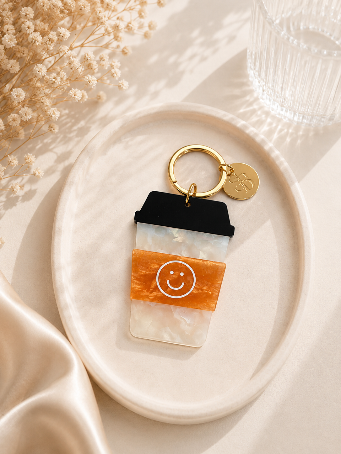 Pumpkin Spice Coffee Acrylic Keychain