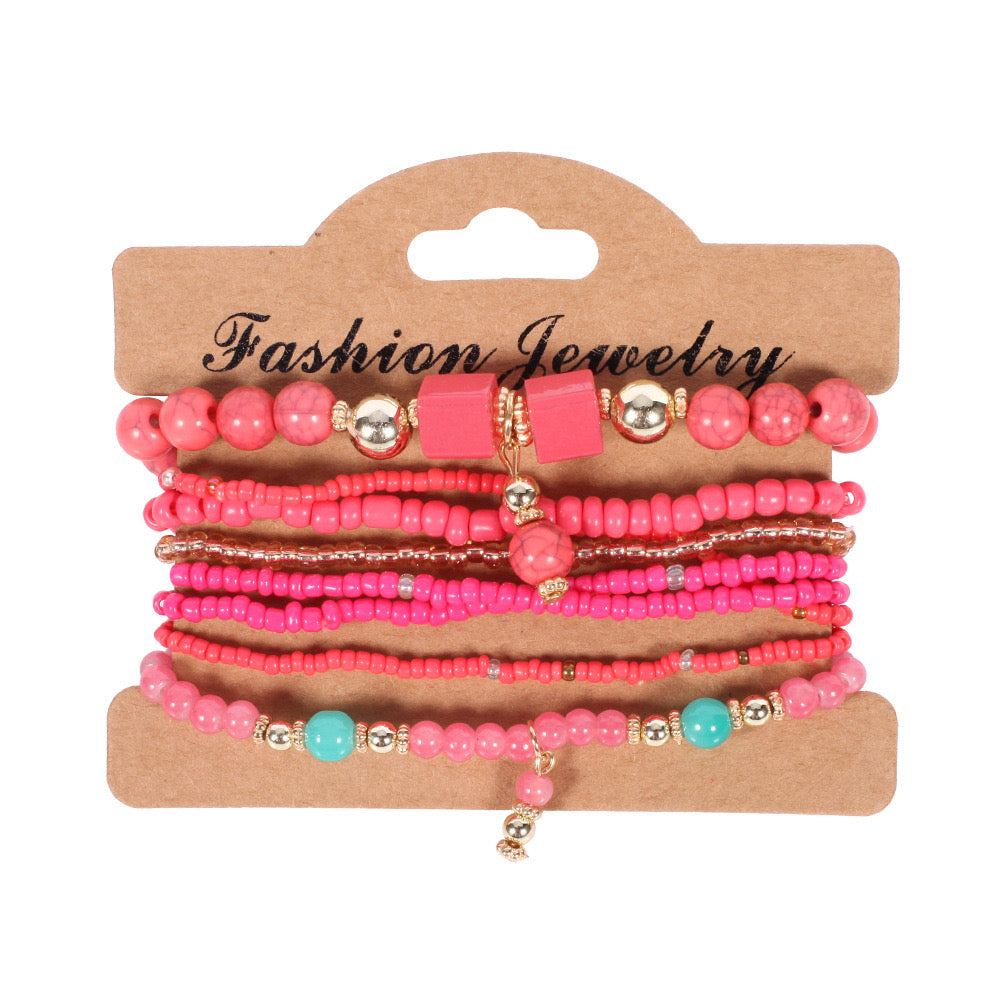 Beaded Layered Bracelets ( 2 colors available )