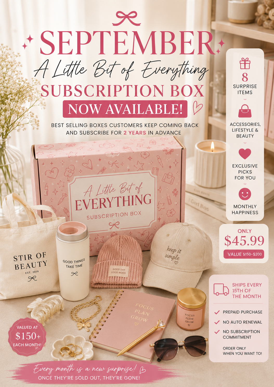 🎀 SEPTEMBER’S “A LITTLE BIT OF EVERYTHING” BOX — PRE-ORDER NOW! 📦 ( Limited boxes available • Ships September 15th )