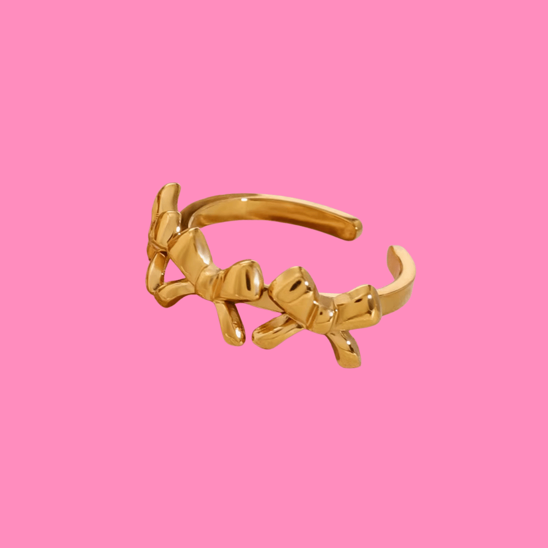 Coquette Gold Bow Ring | B-198