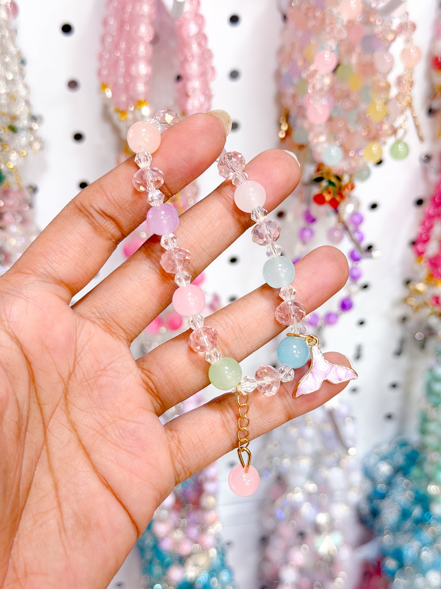 Multi-Color Lucky Charm Beaded Bracelet
