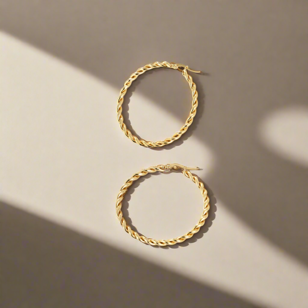 Twist Hoop Earrings