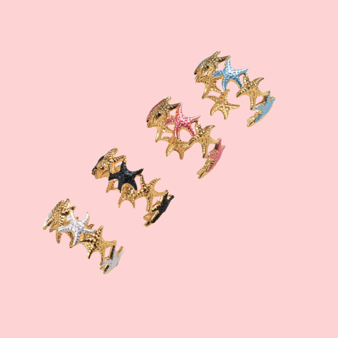 Starfish rings - Tarnished Resistant | B-174-177