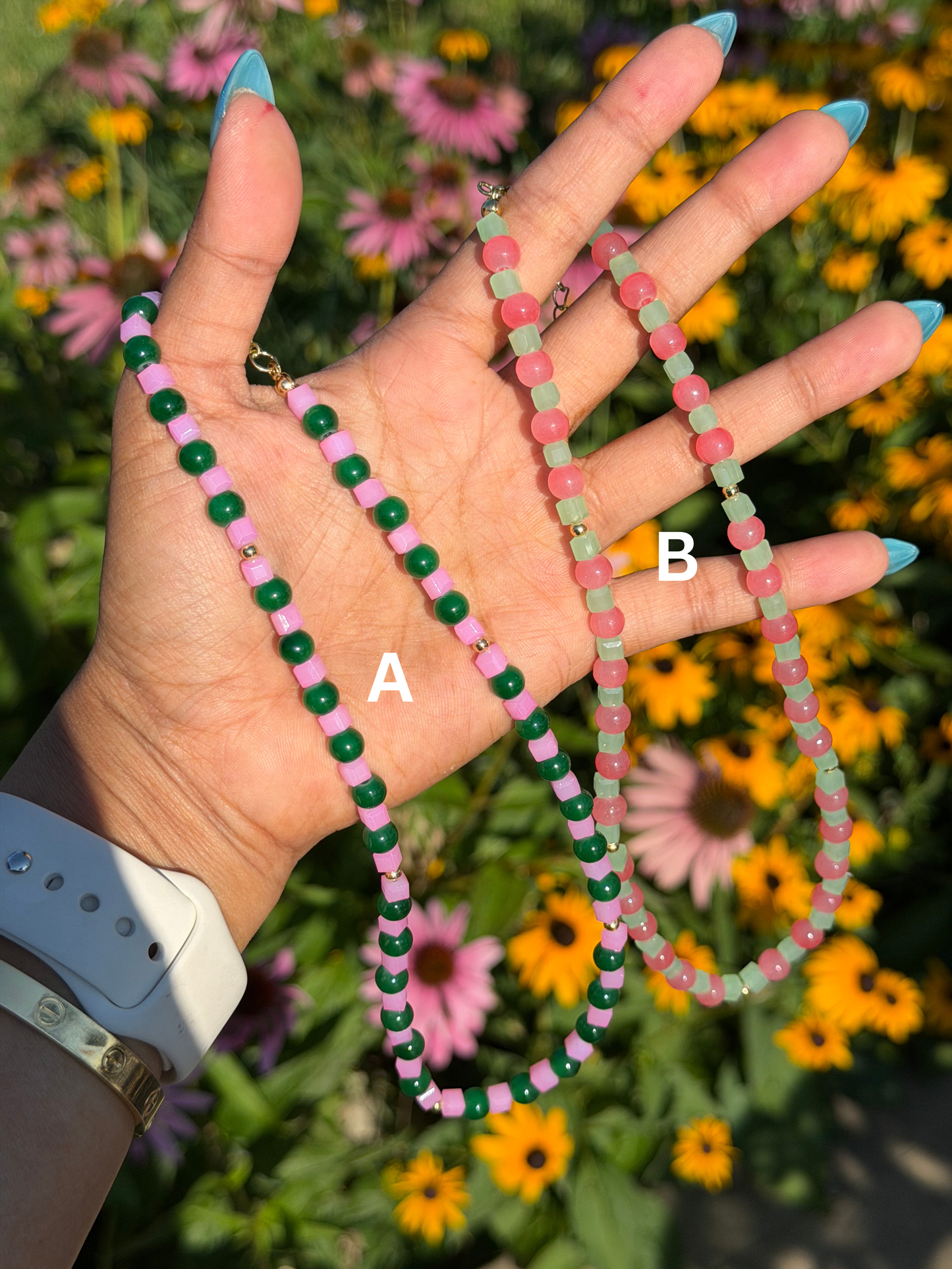 Watermelon Sugar Beaded Necklace