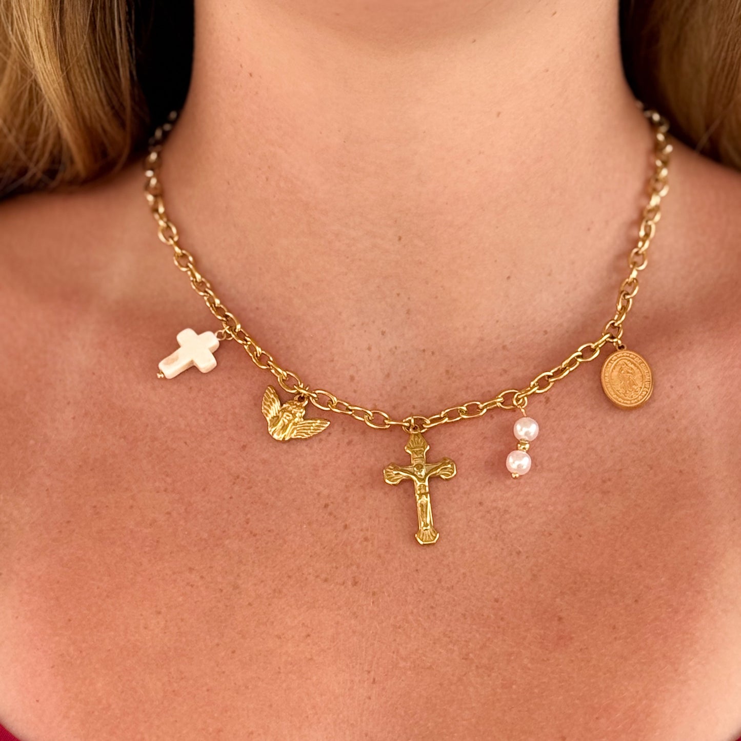 Cross Charm Necklace