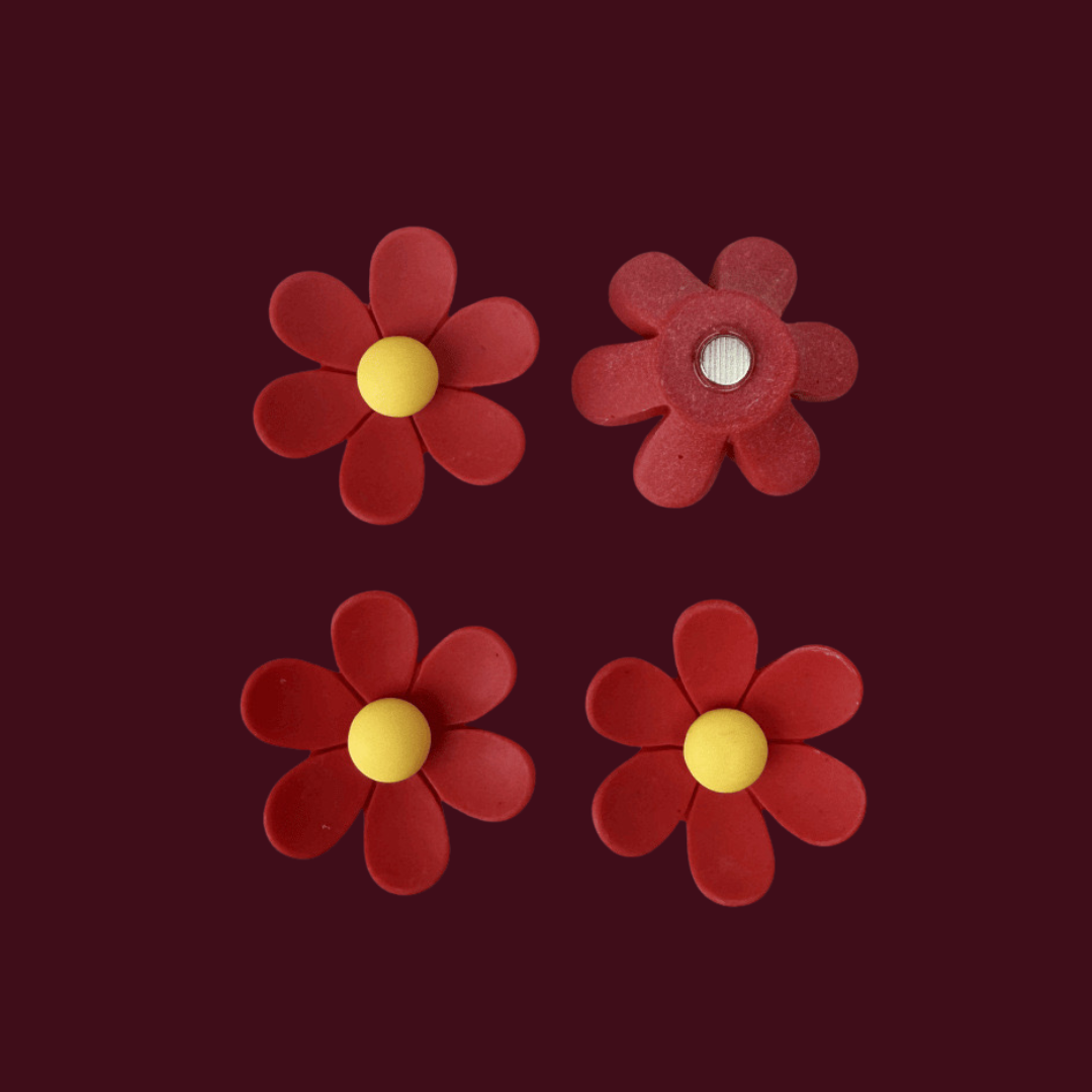 Daisy Fridge Magnets ( 4 pcs )