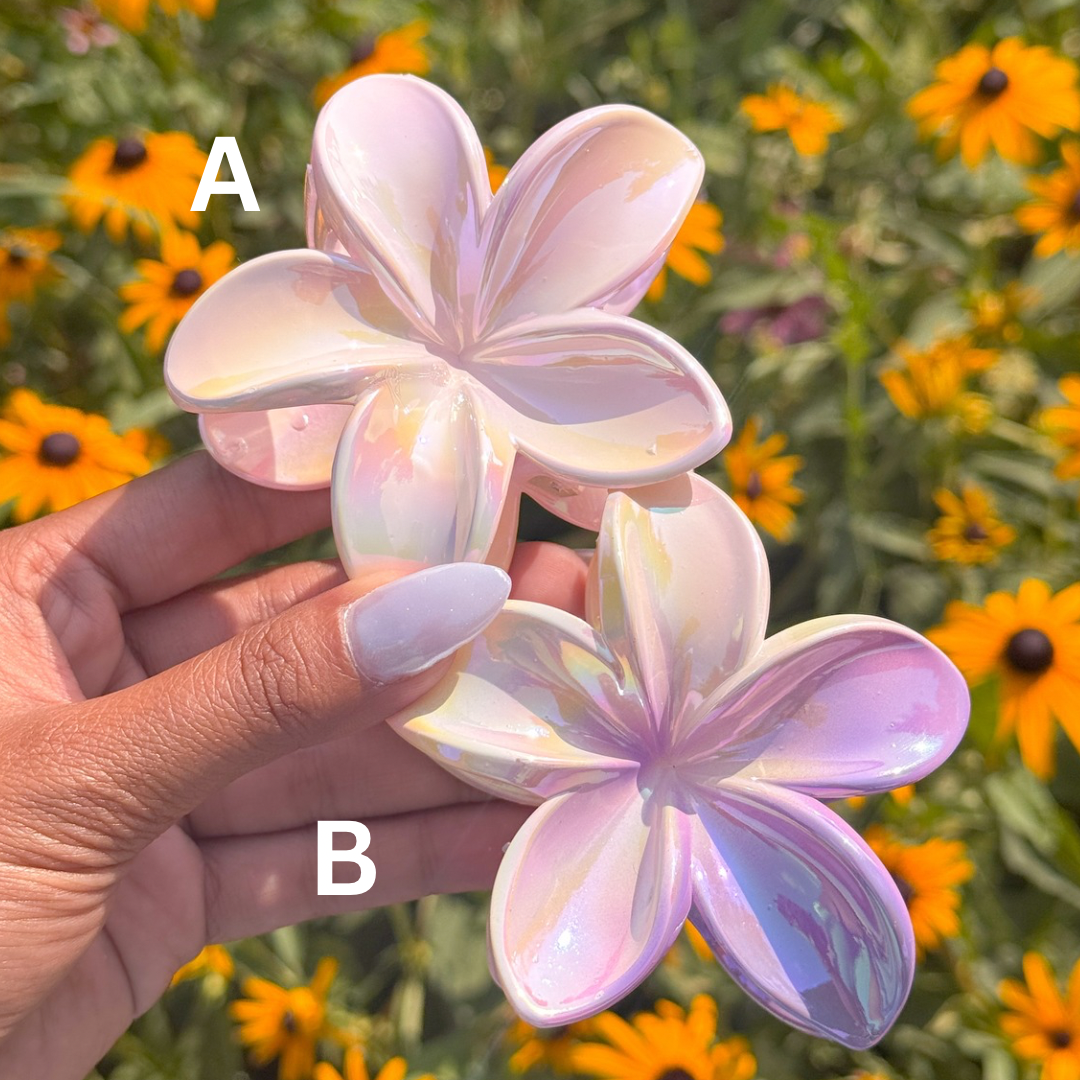 Tropical Flower Claw Clip
