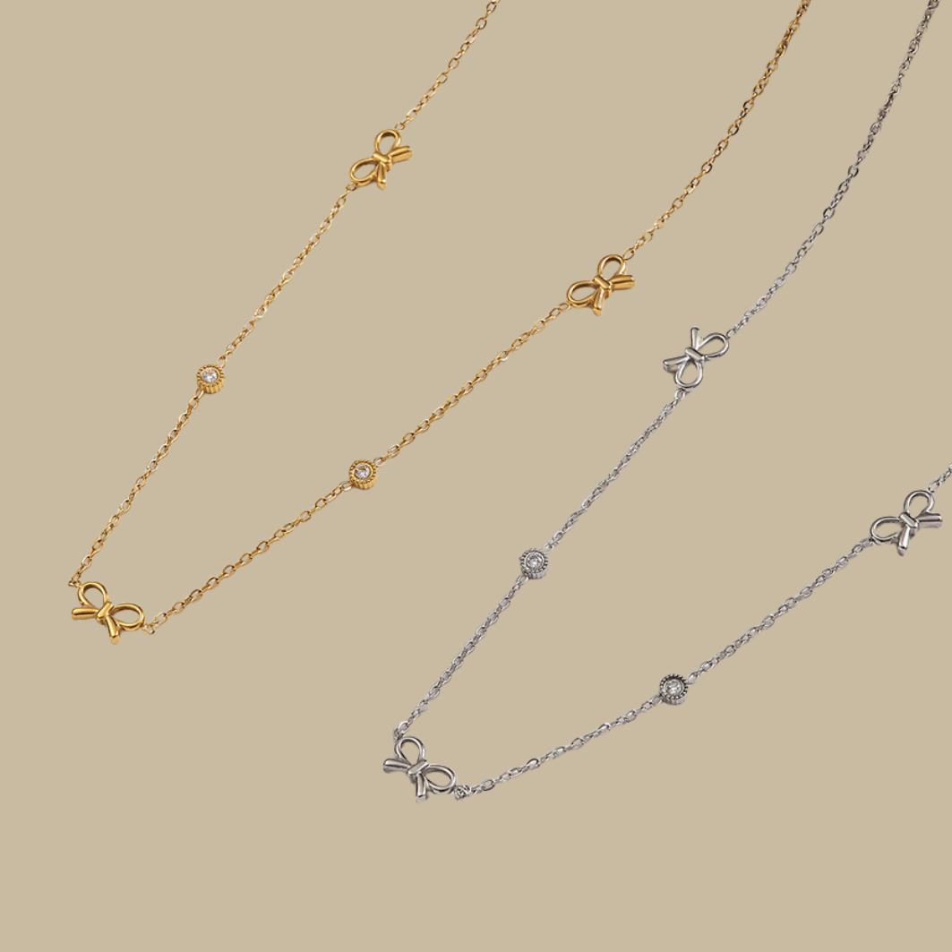 Dainty Bow Necklace