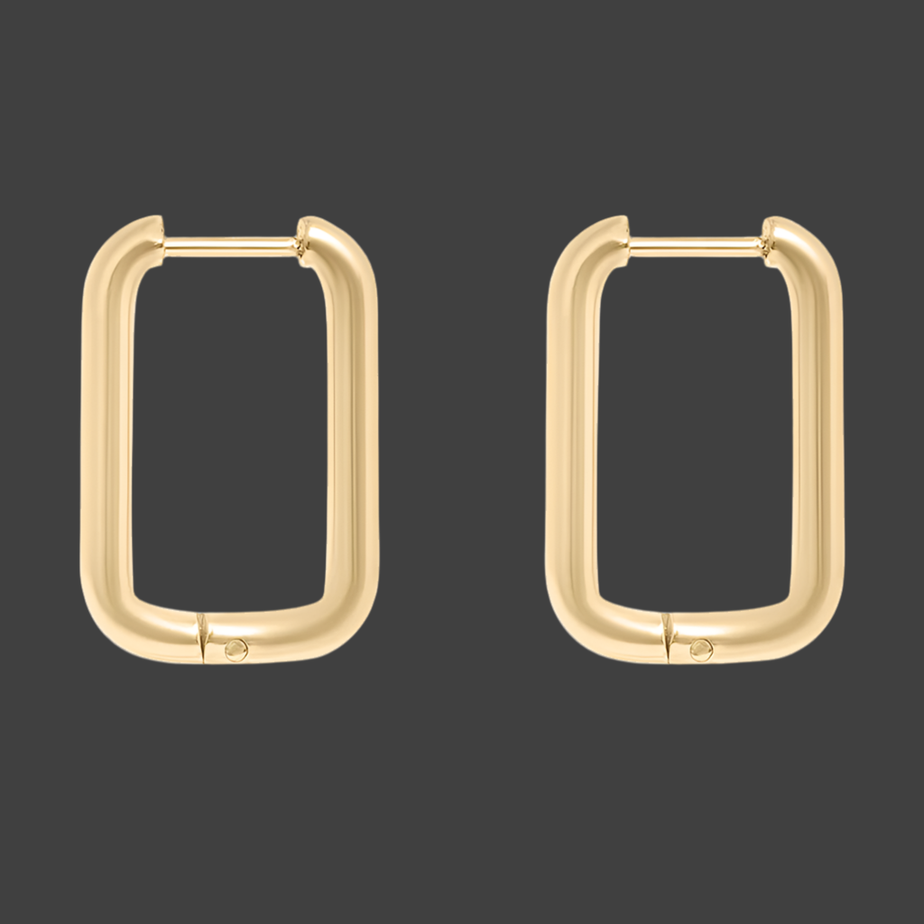Rectangle Hoop Earrings