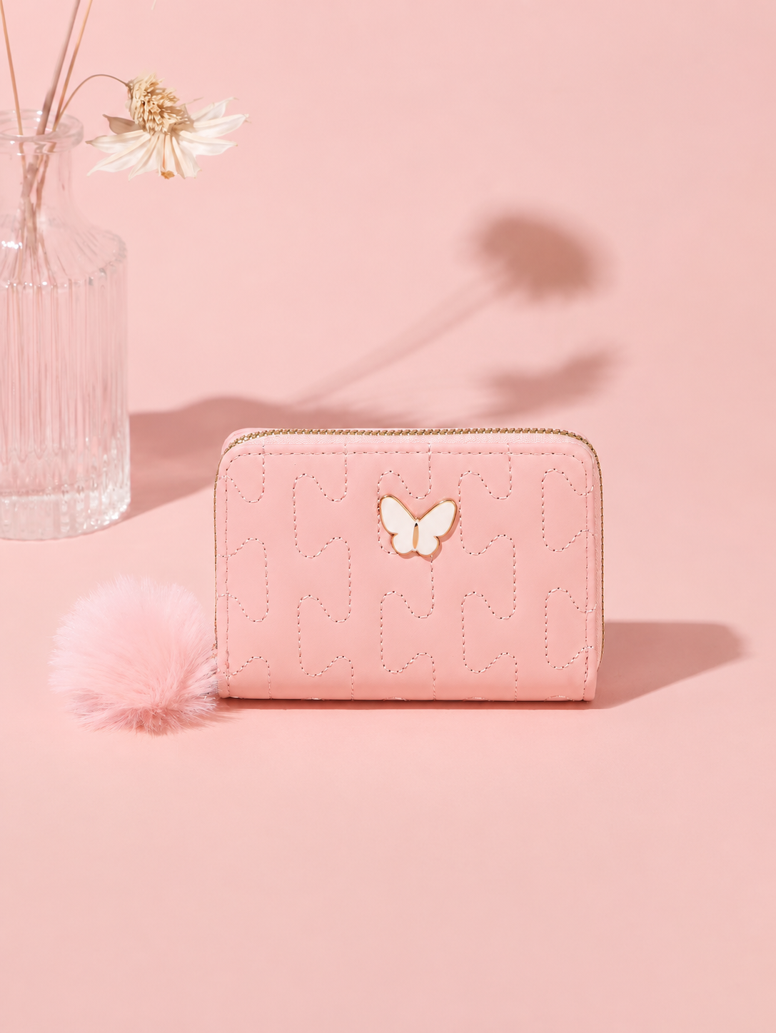 Butterfly Zip Card Wallet