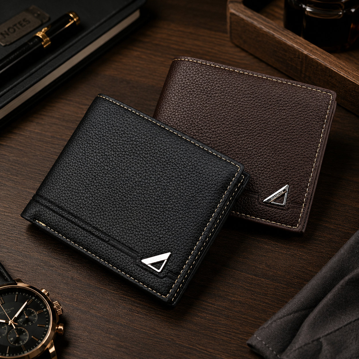 Executive Men's Trifold Wallet ( 2 colors available)