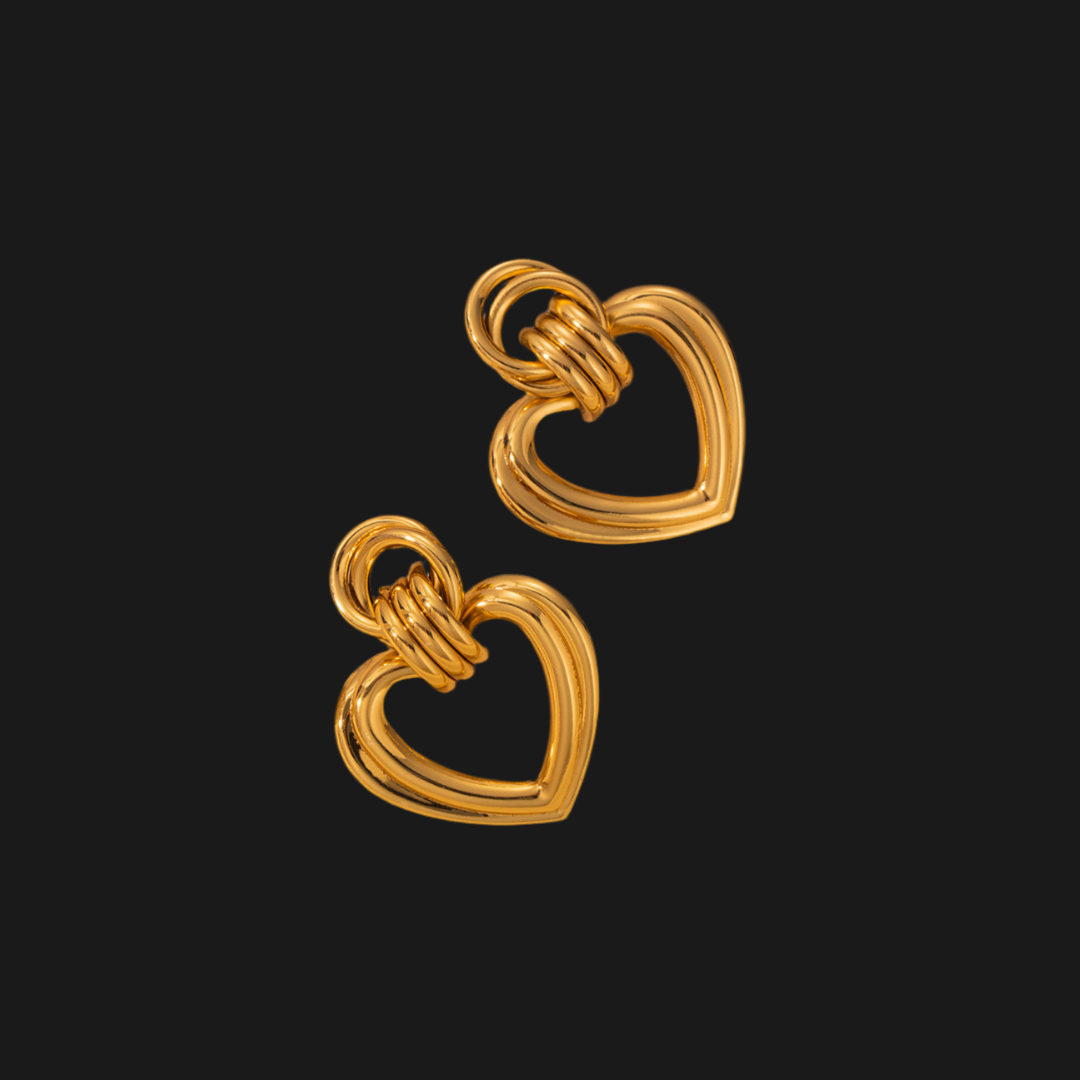 Eternal Love Hoops Earrings - Tarnished Resistant