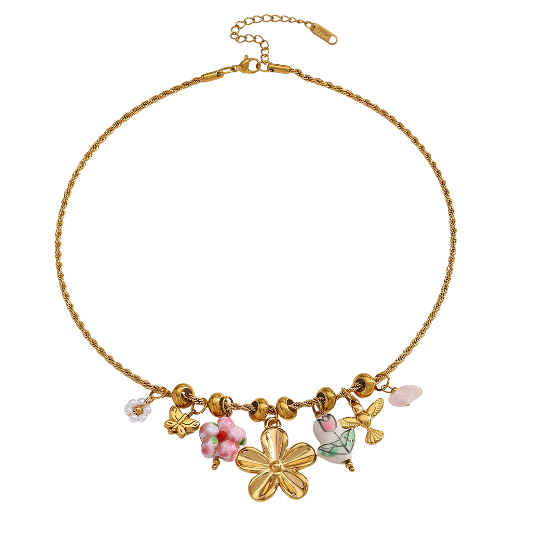 Daisy Dream Charm Necklace