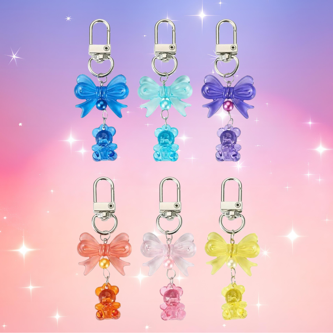Gummy Bear Bow Charms