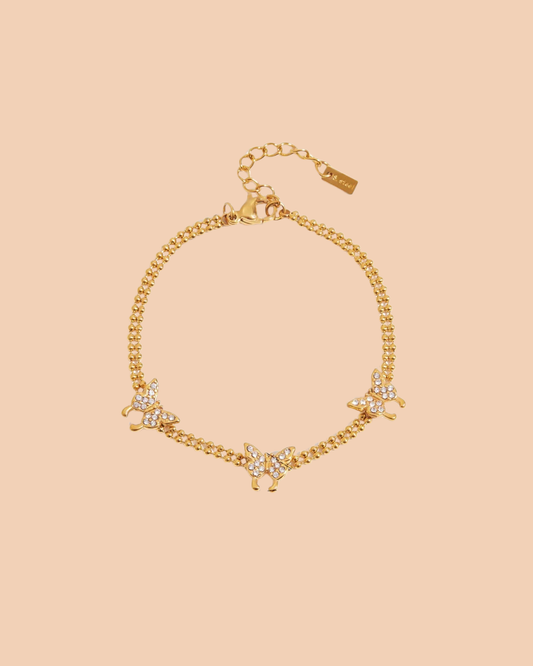 Triple Butterfly Bracelet