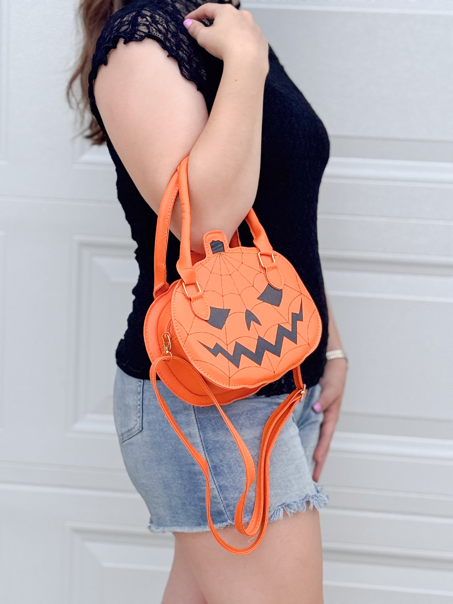 Pumpkin Scream Crossbody Bag