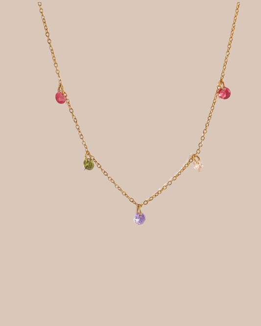 Rainbow Drops Necklace