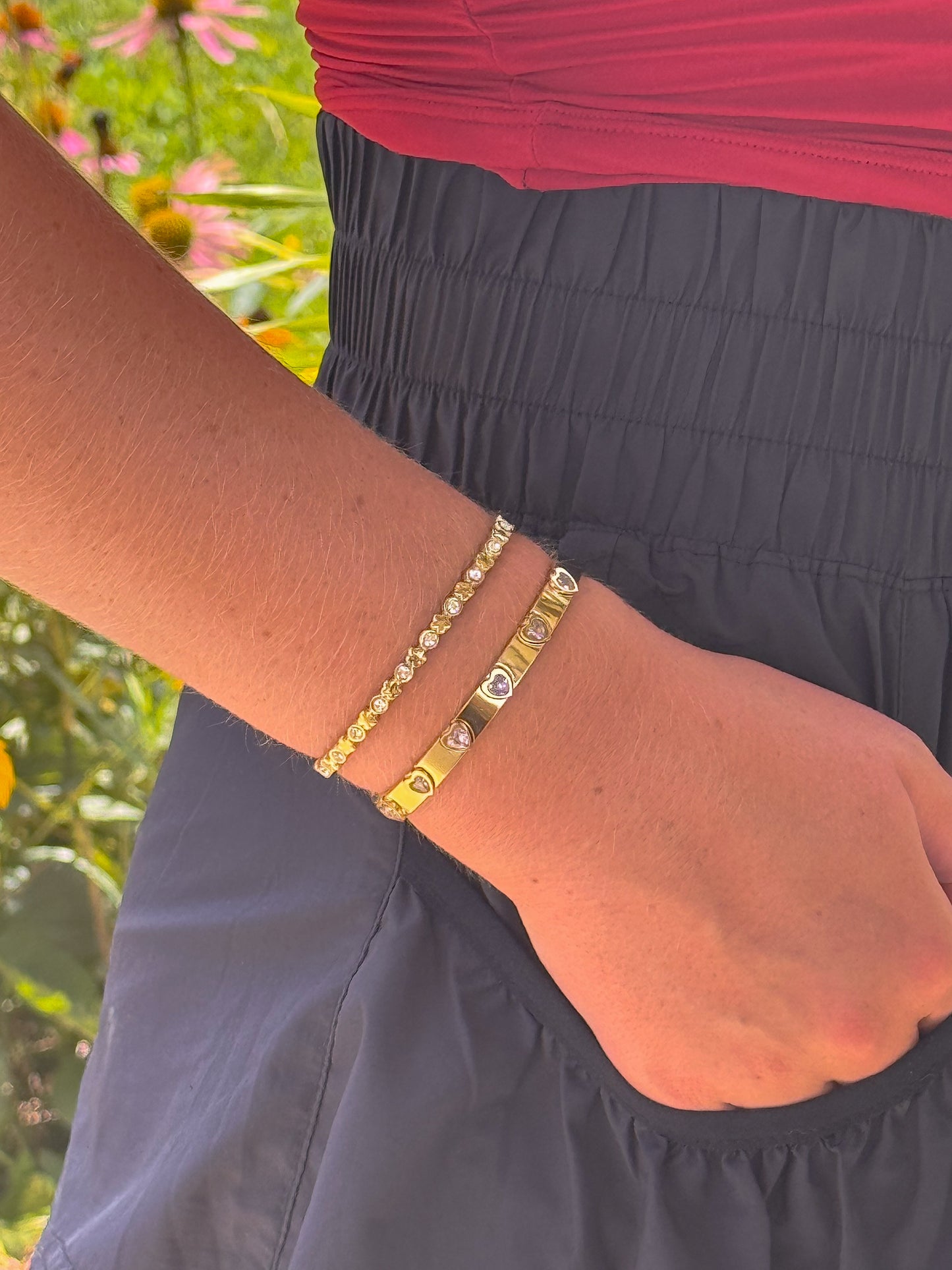Lila Bangle Bracelet