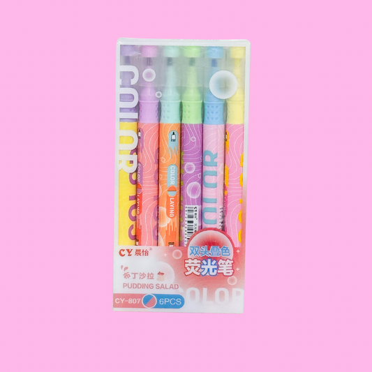 Double Tip Marker ( 6 Pcs )
